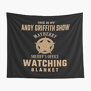 This Is My Andy Griffith Show Watching Blanket - Funny Retro TV Throw Blanket  Tapestry