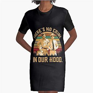 Vintage Retro There's No Crime Barney Andy Griffith Graphic T-Shirt Dress