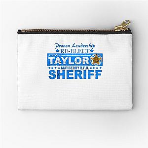 Re-Elect Andy Taylor Sheriff from the Andy Griffith Show  Zipper Pouch