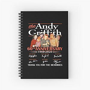 The Andy Griffith Show 60Th Anniversary 1960 2020 Cast Signed Andy Taylor Barney white Spiral Notebook