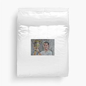 Andy Murray Portrait Duvet Cover