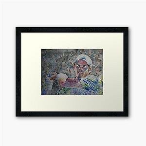 Andy Murray Portrait Framed Art Print