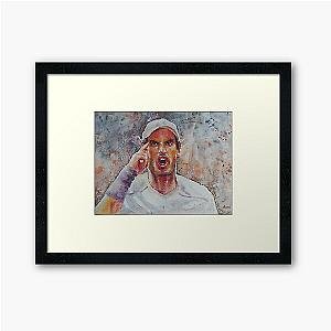 Andy Murray Portrait Framed Art Print