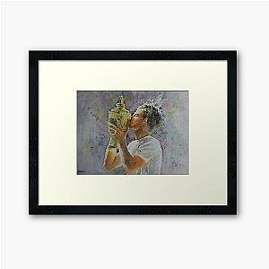 Andy Murray Portrait Framed Art Print