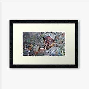 Andy Murray Portrait V2 Framed Art Print