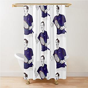 Tennis Andy Murray Shower Curtain