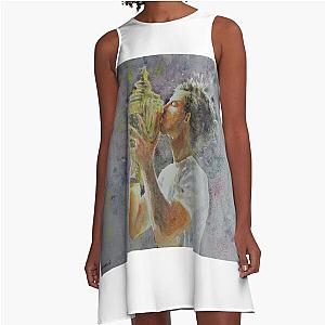 Andy Murray Portrait A-Line Dress