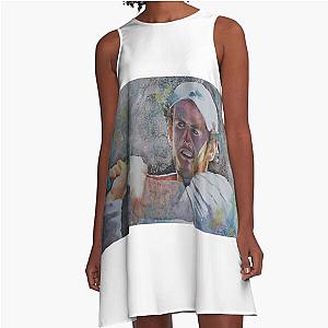 Andy Murray Portrait A-Line Dress