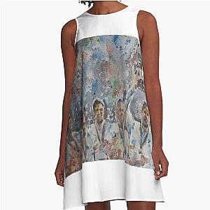 Andy Murray and his team Davis Cup Winners A line dress