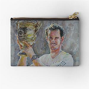 Andy Murray Portrait Zipper Pouch