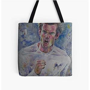 Andy Murray Portrait All Over Print Tote Bag