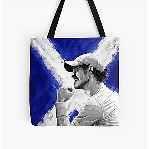 Andy Murray - Scotland Tennis Artwork Tote Bag