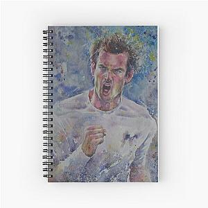 Andy Murray Portrait Spiral Notebook