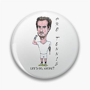Andy Murray Tennis caricature Pin