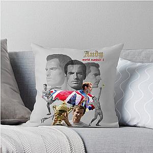 Andy Murray number 1 Throw Pillow