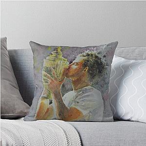 Andy Murray Portrait Throw Pillow