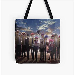 Angel Beats Characters All Over Print Tote Bag