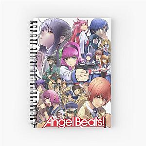 Angel Beats - poster Spiral Notebook