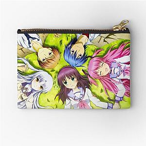 Angel, Otonashi, Yurippe, Yui and Hinata - Angel Beats! Zipper Pouch