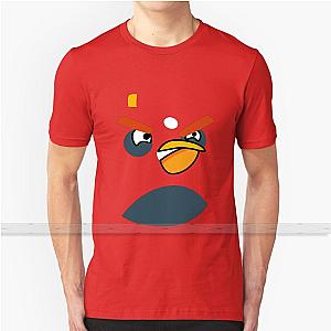 Angry Bird Face Print T Shirt