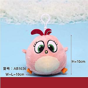 10cm Pink Nana Doll Angry Birds Toy Keychain Plush