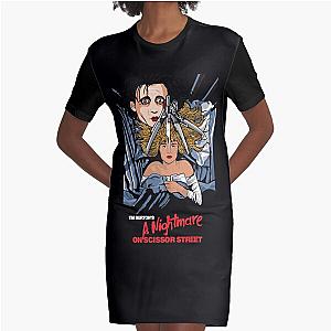 A Nightmare On Scissor Street   Graphic T-Shirt Dress