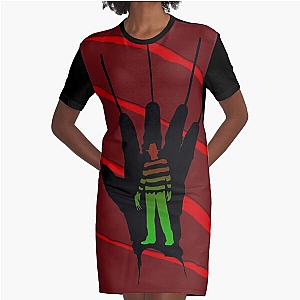 Nightmare Dream Slasher Maniac  Graphic T-Shirt Dress