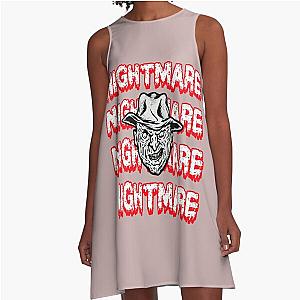 Scary Head Nightmare A-Line Dress