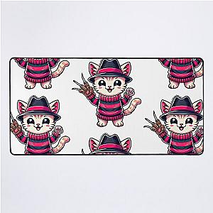 Adorable Horror  Freddy Krueger Nightmare on Elm Street Halloween Kitten  Desk Mat