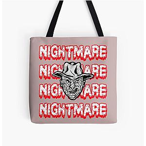 Scary Head Nightmare All Over Print Tote Bag