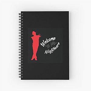 Welcome To My Nightmare- Perfect Gift- Freddy Krueger Gift Spiral Notebook