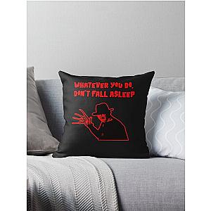 Nightmare 80s horror movies quotes  Throw Pillow