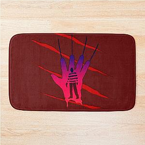 of Nightmare Dream Slasher Maniac Retro Colours Bath Mat