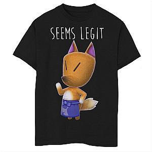 Animal Crossing T-Shirts - Redd The Fox Seems Legit Cute Animal Crossing T-Shirt