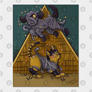 Animal Crossing Posters - Ankha and Lucky Background Poster TP2712