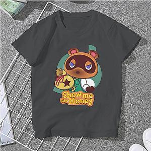 Tom Nook Show Me The Money Animal Crossing Cartoon Print T-shirt