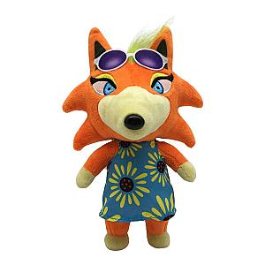 20cm Orange Audie Wolf Animal Crossing Stuffed Toy Plush