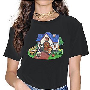 Animal Crossing Virtual Game Life Gothic Vintage T-shirt