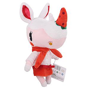 20cm Pink Merengue Rhinoceros Animal Crossing Stuffed Toy Plush