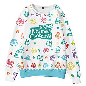 Animal Crossing Cartoon Print Long Sleeve Sweatshirt