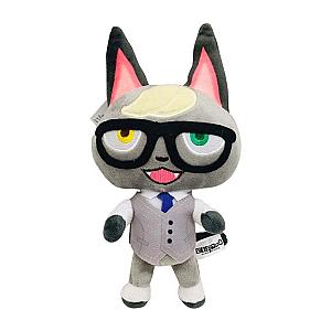 20cm Grey Raymond Cat Animal Crossing Soft Toy Plush