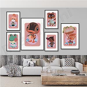 Animal Crossing Animal Flower Prints Exhibition Collection Posters