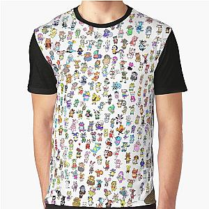 Animal Crossing T-Shirts - New Leaf  -  All Villagers Graphic T-Shirts RB3004