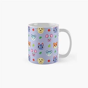 Animal Crossing Mugs - Animal Crossing Pattern V2  -  Purple Classic Mug RB3004