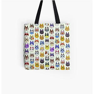 Animal Crossing Bags -  Cats All Over Print Tote Bag RB3004