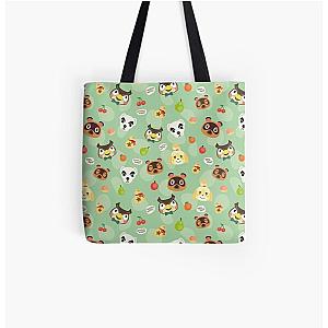 Animal Crossing Bags - Animal crossing pattern All Over Print Tote Bag RB3004