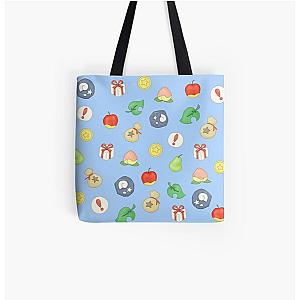 Animal Crossing Bags -  Logo Pattern All Over Print Tote Bag RB3004