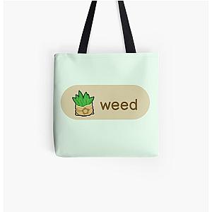 Animal Crossing Bags -  Weed All Over Print Tote Bag RB3004