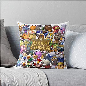 Animal Crossing Pillows - Collage Throw Pillow RB3004