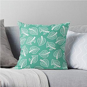 Animal Crossing Pillows - New Horizon Inspired Leaf Pattern Throw Pillow RB3004